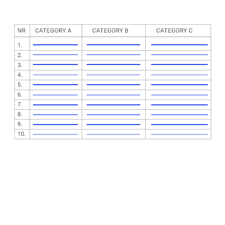 Export data in CSV, XLSX and JSON formats